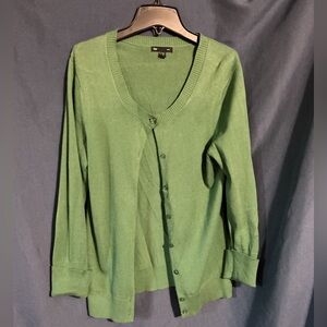 GAP Women's Green Cardigan Sweater